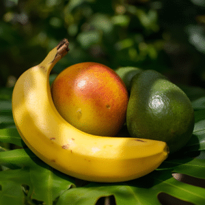 عصير الموز والمانجو والأفوكادو