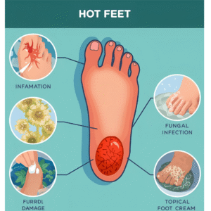 أسباب وعلاج سخونة القدمين